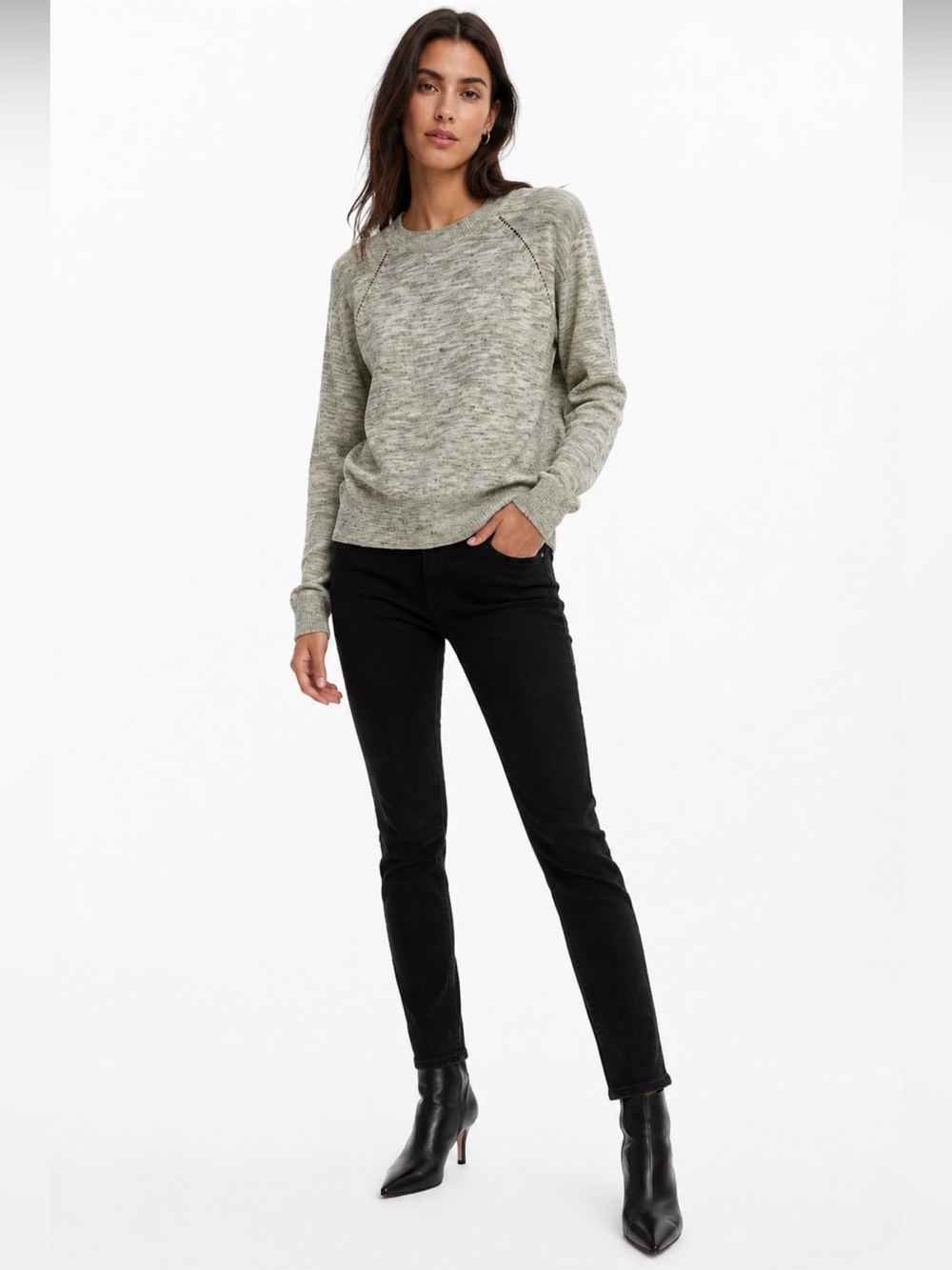 Scotch & Soda Linen Crewneck Sweater Size S